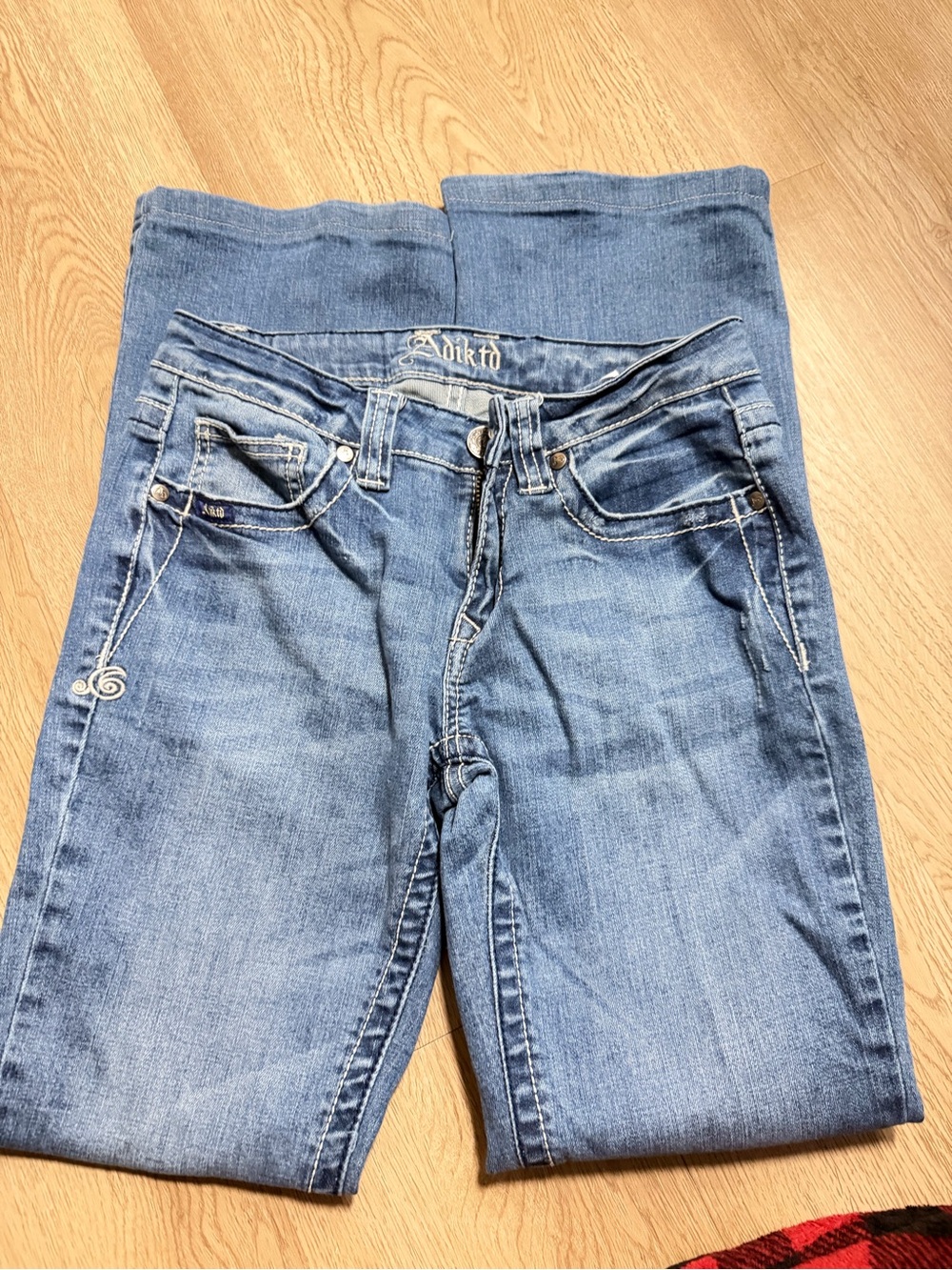 Adiktd Women’s Blue Boot Cut Jeans
